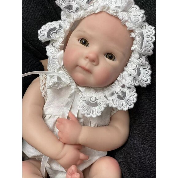 🆕13inch Silicone Reborn Baby Girl Realistic Newborn Baby Doll Life Baby Doll - Picture 1 of 10